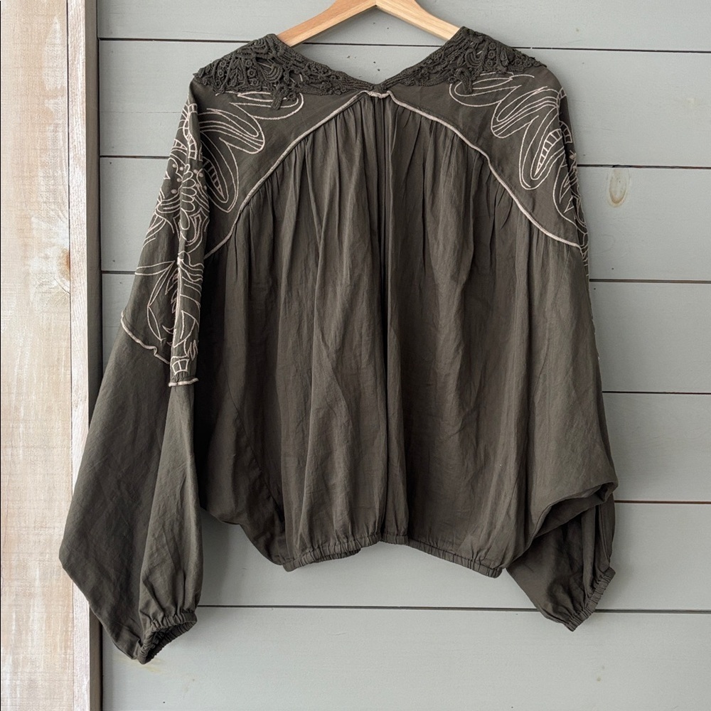 Cream Embroidered Boho Blouse | EU 36 - Picture 7 of 8